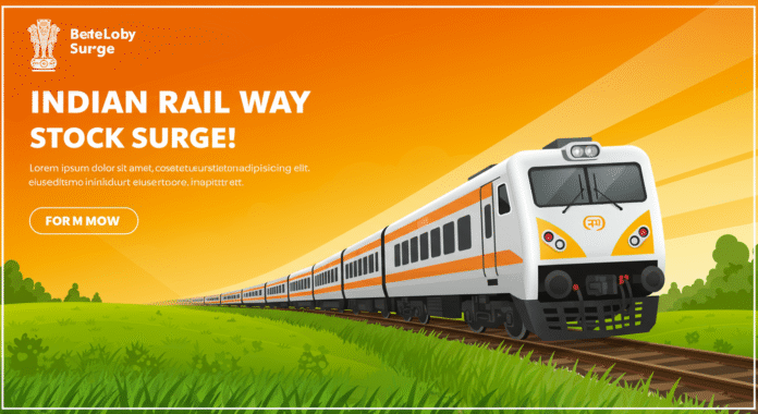 रेलवे स्टॉक में तेजी (Railway stock boom/surge)
