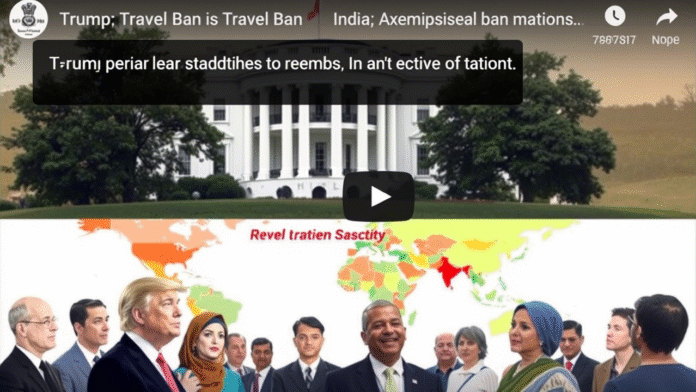 ट्रंप प्रशासन का नया यात्रा प्रतिबंध: 12 देशों पर पूर्ण रोक, भारत सूची से बाहर